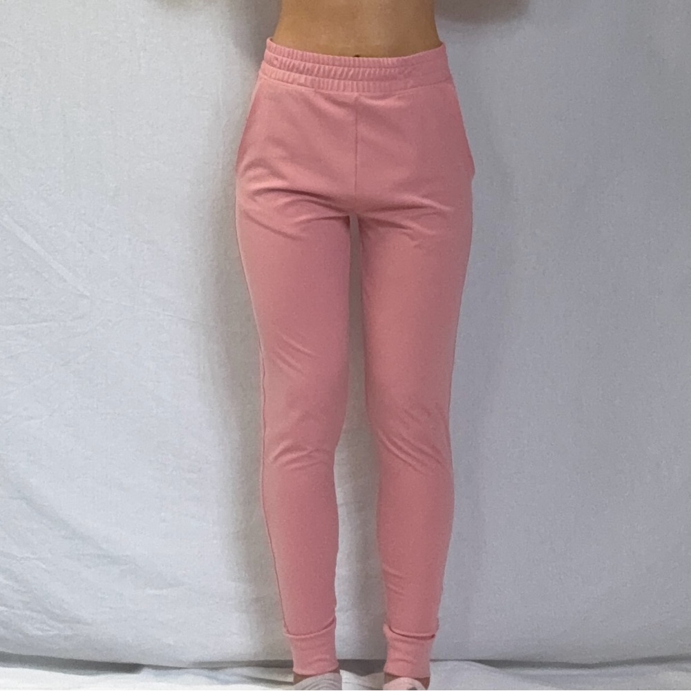 Kids Pink Elastic Waist Sweatpants